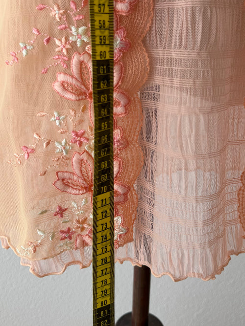 Fairy Orange Sheer Mesh Slip Dress Size S