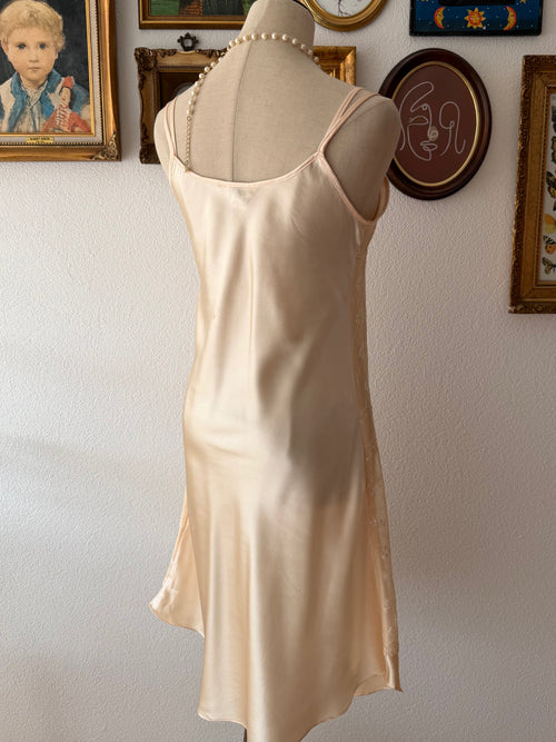 Coquette Lace Satin Slip Dress Size S/small M