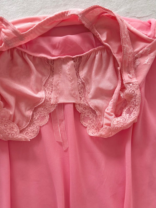 Coquette Pink Chiffon Babydoll Size S/M