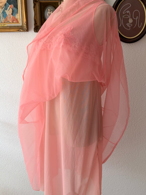 Van Raalte Orange Nylon Babydoll Size S