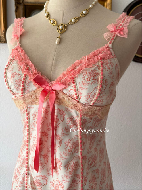 Vintage Satin Mini Dress Size S