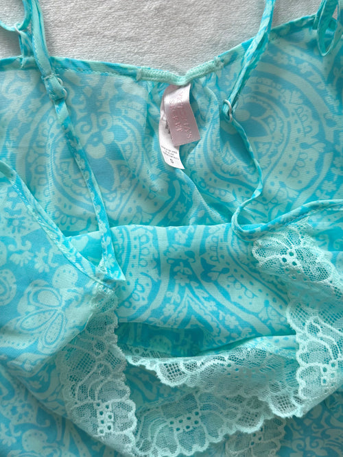 Victoria’s Secret Blue Chiffon Slip Size S