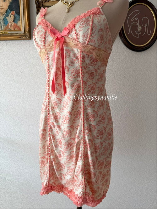 Vintage Satin Mini Dress Size S