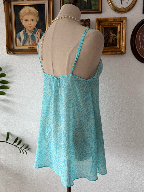 Victoria’s Secret Blue Chiffon Slip Size S