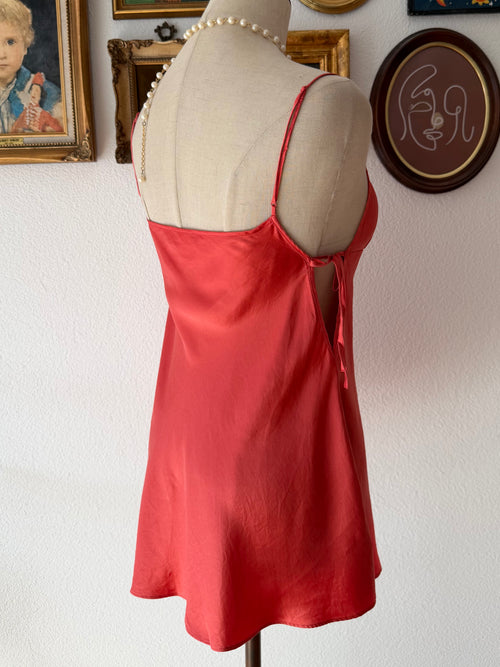 Victoria’s Secret Orange SILK Mini Dress Size XS/S