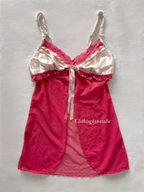 Hot Pink Mesh Lingerie Size S
