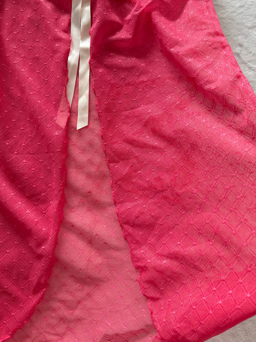Hot Pink Mesh Lingerie Size S