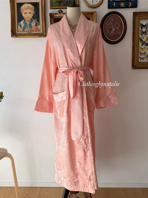 Victoria’s Secret Orange Brocade Satin Robe Size S/M/L