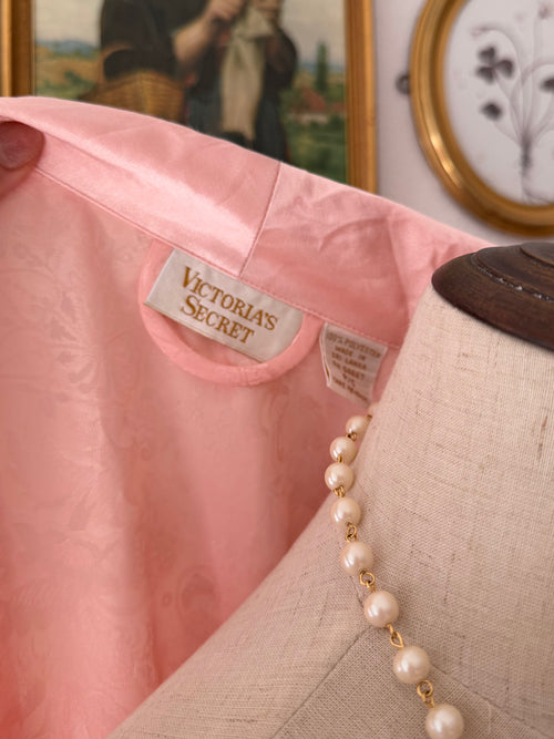 Victoria’s Secret Orange Brocade Satin Robe Size S/M/L