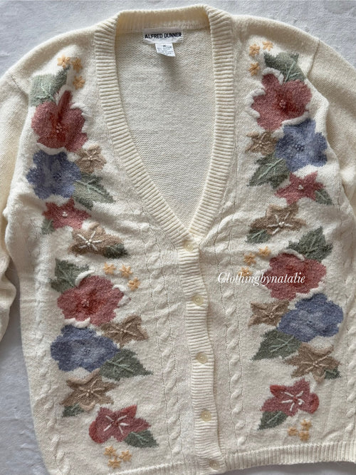 Alfred Dunner Knit Cardigan Size M