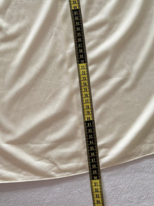 Soft Yellow Nylon Nightgown Size S