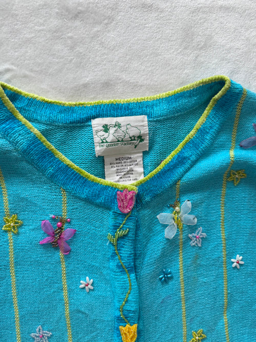 Vintage The Quacker Factory Cardigan Size