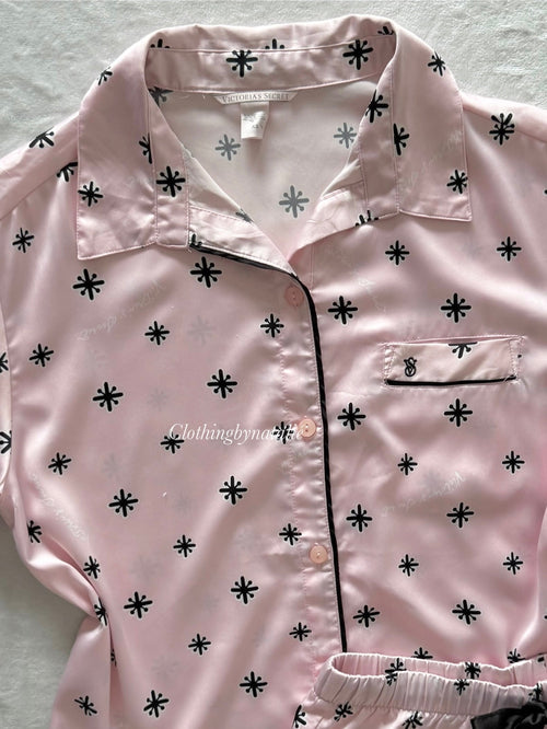 Victoria’s Secret Pink Satin Pyjama Set Size S