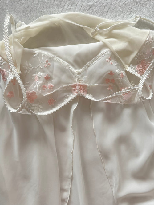 Fairy White Chiffon Lace Slip Size S