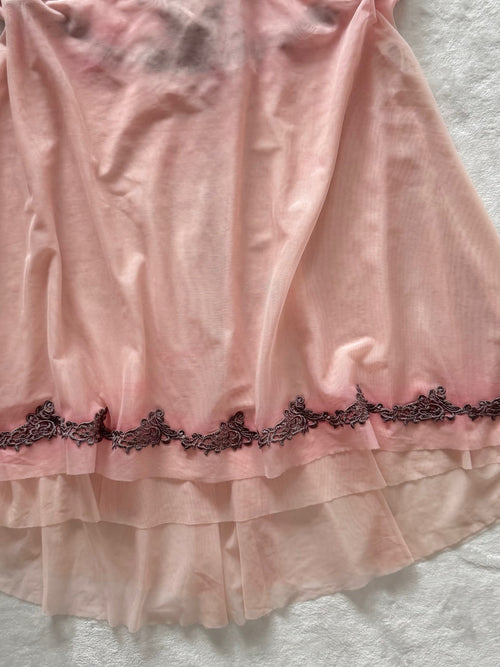 Ombré Pink Mesh Babydoll Size M