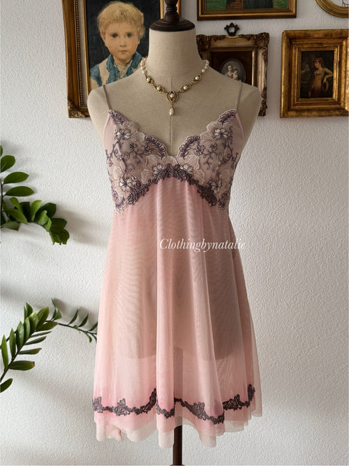 Ombré Pink Mesh Babydoll Size M