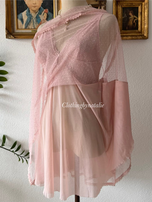Fairy Pink Mesh Babydoll Size S/M