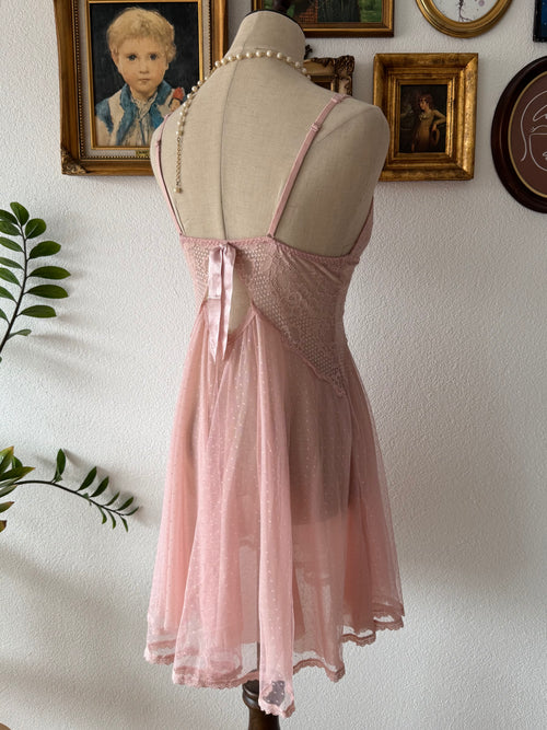 Fairy Pink Mesh Babydoll Size S/M
