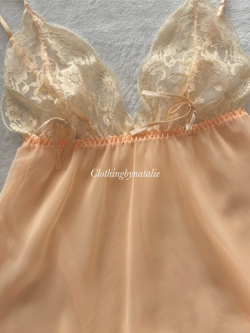 Soft Orange Chiffon Cami Size S