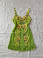 Embroidery Fairy Mesh Slip Dress (S)