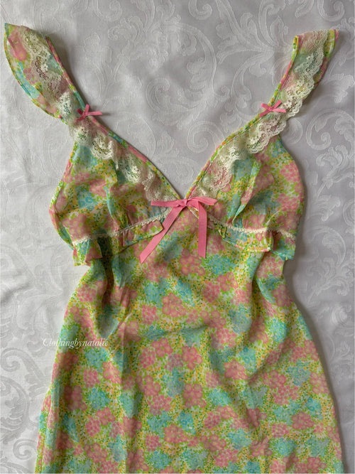 Hunt Chiffon Floral Slip Dress (S)