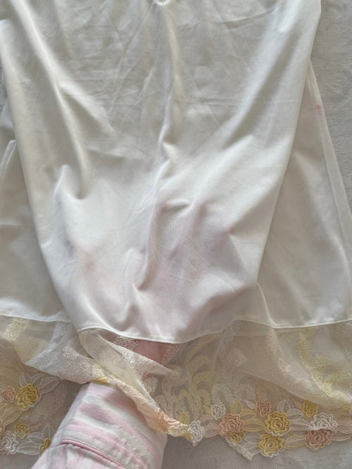 White Nylon Gown Size S