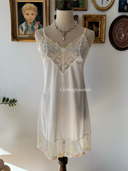 White Nylon Gown Size S
