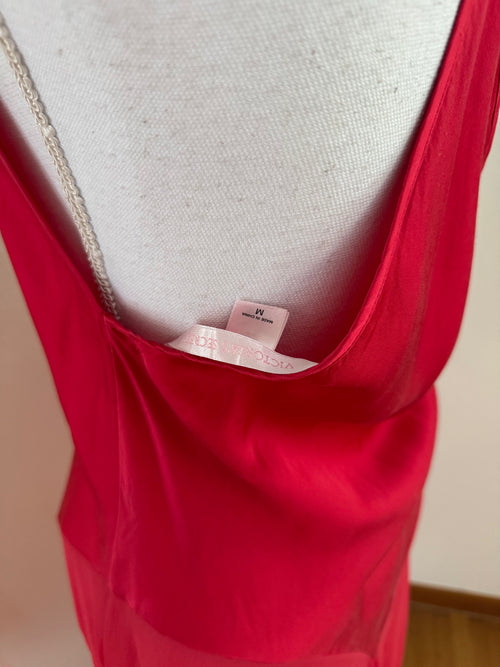 VS 100% Silk Red Slip (size M)