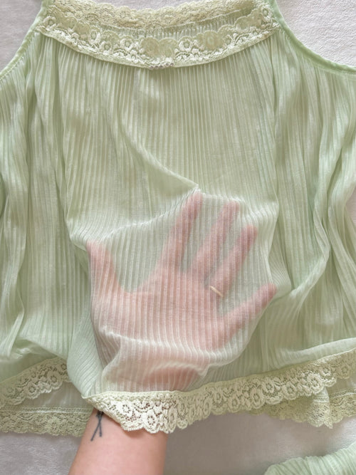 Green Sheer Mesh Lounge Set Size M
