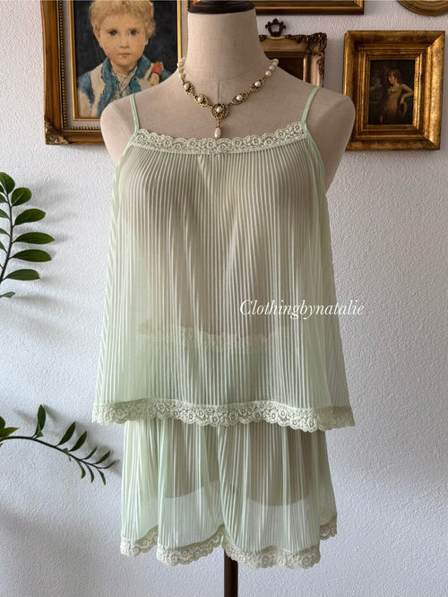 Green Sheer Mesh Lounge Set Size M