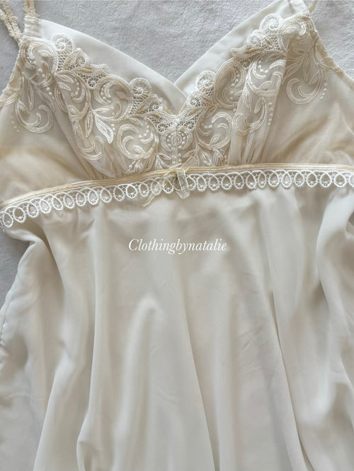 Fairy White Chiffon Babydoll Size M