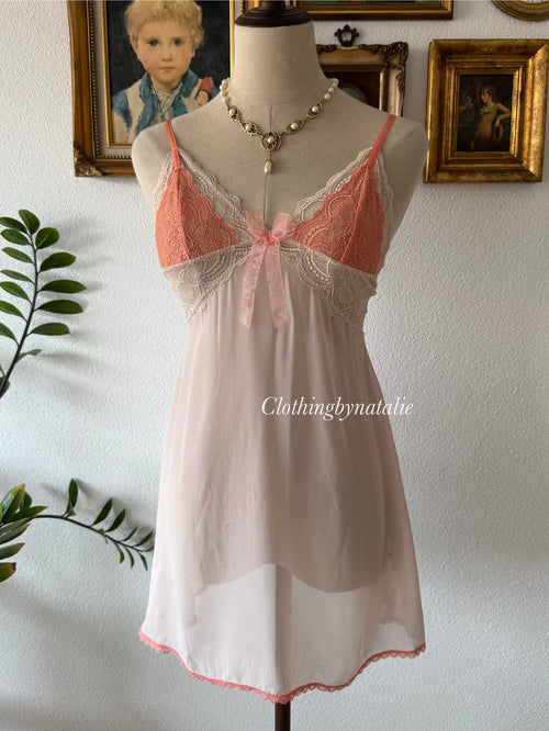 Fairy Orange Chiffon Slip Size S