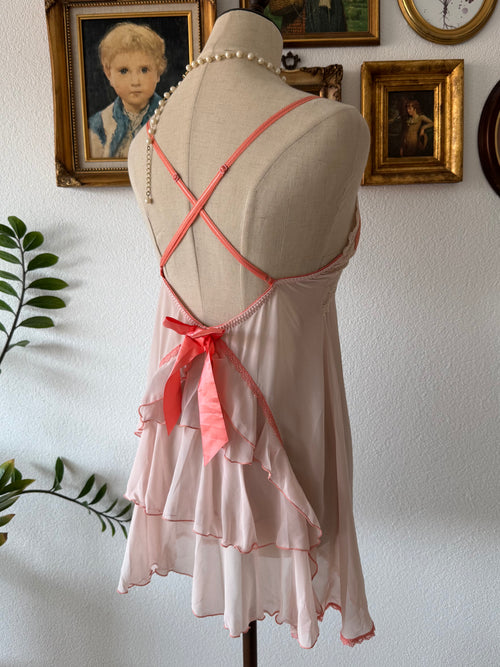 Fairy Orange Chiffon Slip Size S
