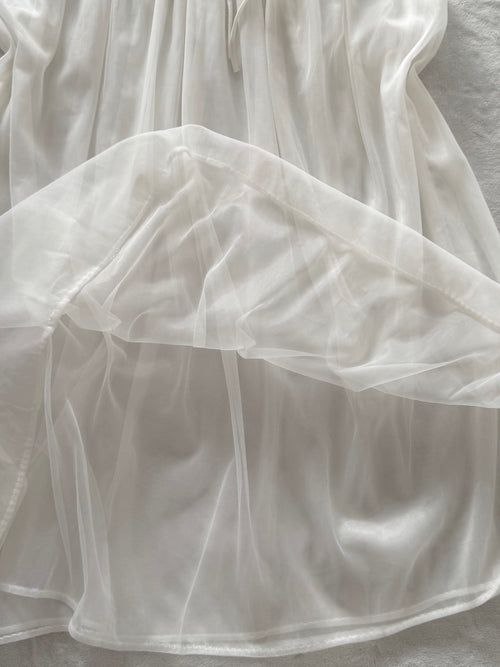 Vintage Sheer Chiffon Nightgown Size M