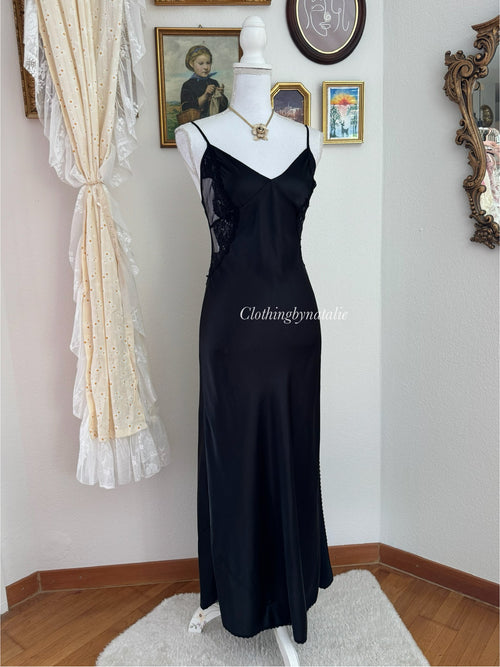 VS Black Sequin Maxi Dress (size S)