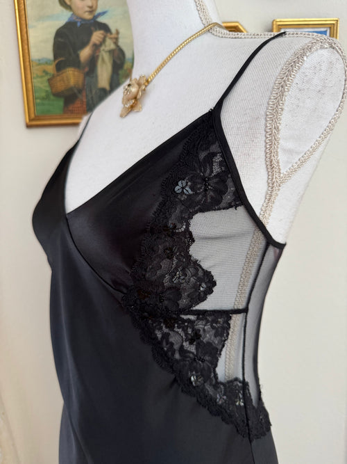 VS Black Sequin Maxi Dress (size S)
