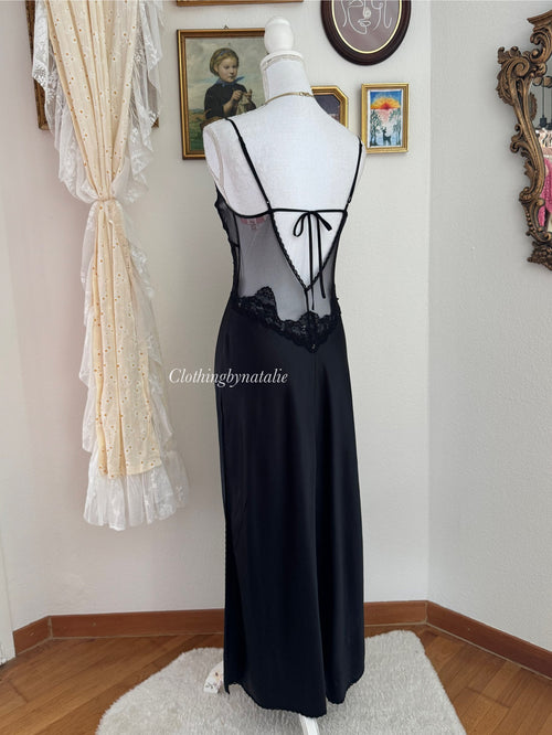 VS Black Sequin Maxi Dress (size S)