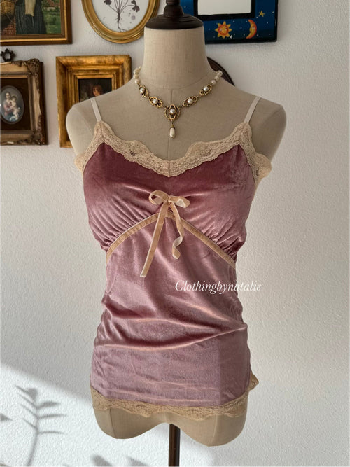 Pink Velvet Cami Size XS