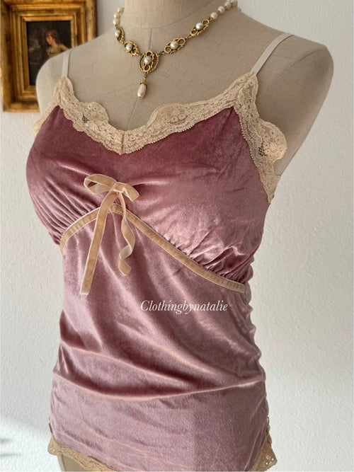 Pink Velvet Cami Size XS