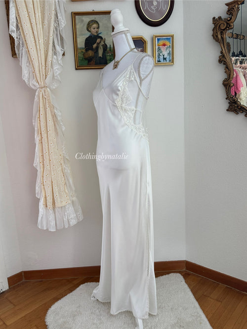 VS Pearl Sequin Maxi Dress (size M)