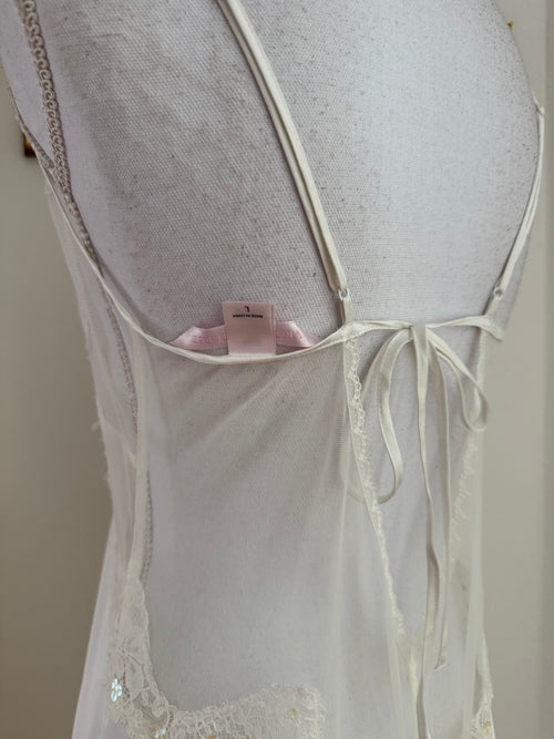 VS Pearl Sequin Maxi Dress (size M)