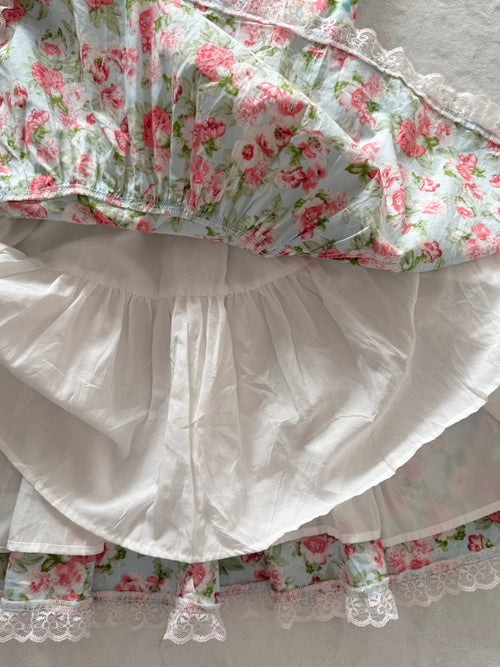 Coquette Floral Babydoll Dress Size S