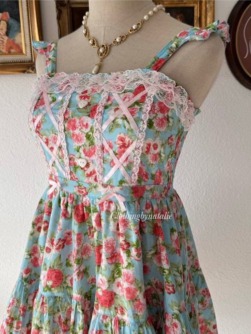 Coquette Floral Babydoll Dress Size S