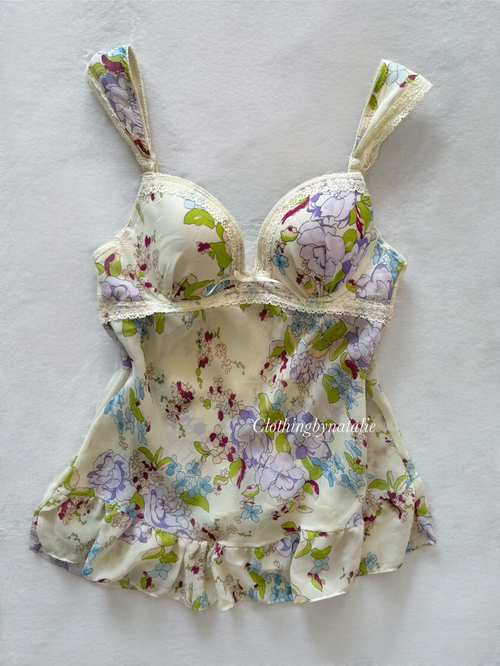 Yellow Bustier Chiffon Cami Size 80A