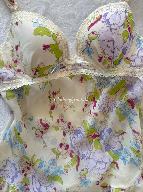 Yellow Bustier Chiffon Cami Size 80A