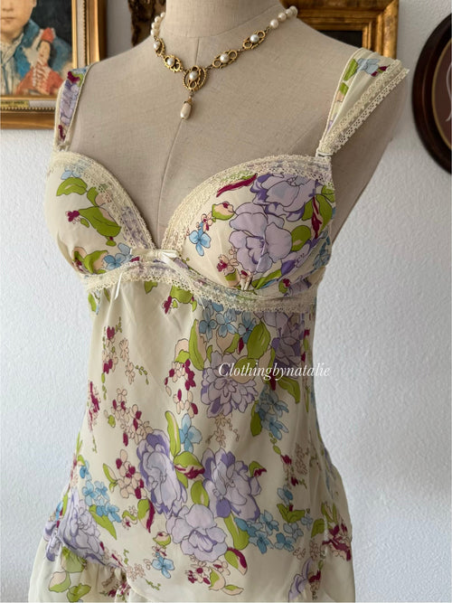 Yellow Bustier Chiffon Cami Size 80A