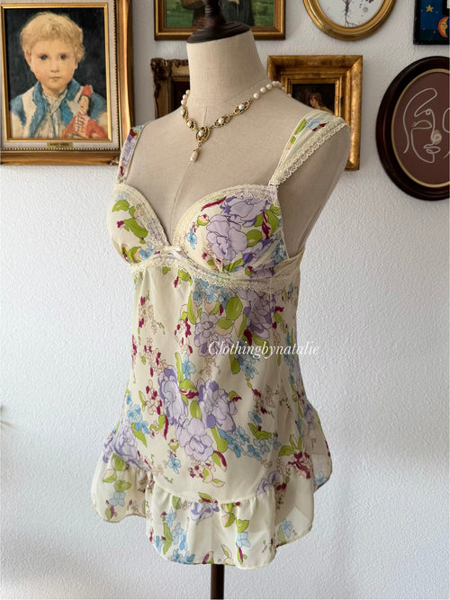 Yellow Bustier Chiffon Cami Size 80A