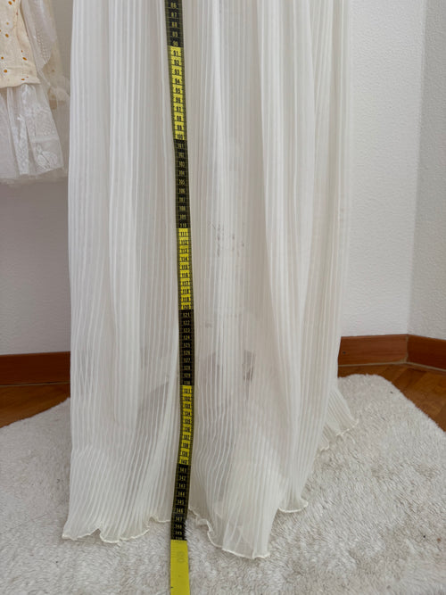 VTG Barbizon Pleated Chiffon Maxi Dress (size M)