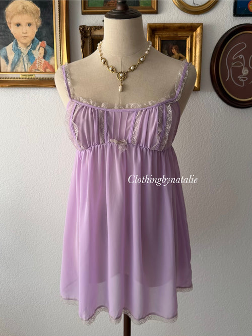 Victoria’s Secret Purple Chiffon Babydoll Size M