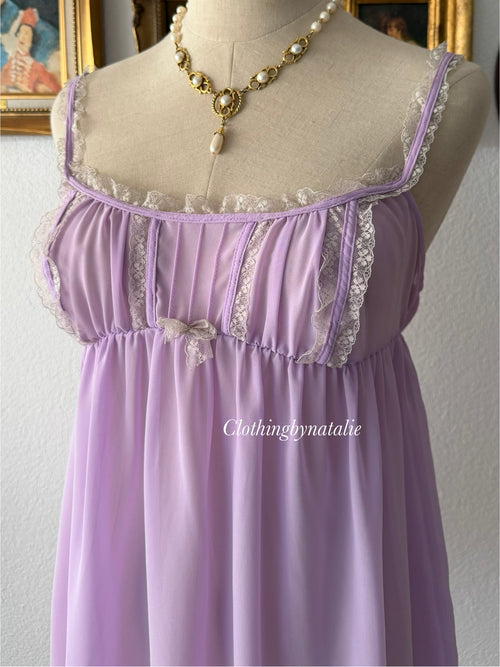 Victoria’s Secret Purple Chiffon Babydoll Size M